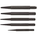 Fowler 52-500-015 Alloy Steel Center Punch Set, 5 Pieces