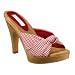 Xhilaration&Acirc;&reg; Trista Open-Toe Platform Sandals - Red/ White