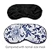 MSSilk Extra Size Breathable Pure Silk Sleep Eye Mask with Brocade Pouch and Earplugs Gift Set
