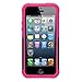 Aduro CACHE Rugged Dual Layer Case for Apple iPhone SE / 5 / 5S with Kick-Stand and Credit Card Compartment (Black/Pink)
