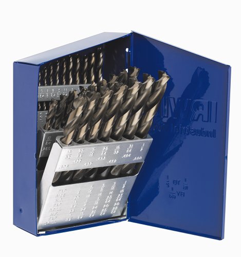 Irwin 73148 TurboMax 29 Piece 1/16-Inch to 1/2-Inch 3/8-Inch Reduced Shank Gold Oxide Twist Drill Bit Assortment in Metal Index