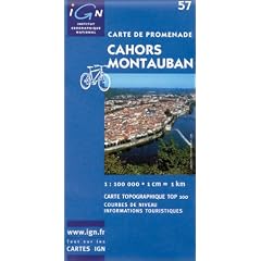 Carte touristique : Cahors - Montauban