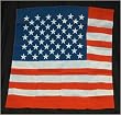 American Flag 20 inch Square USA Bandana