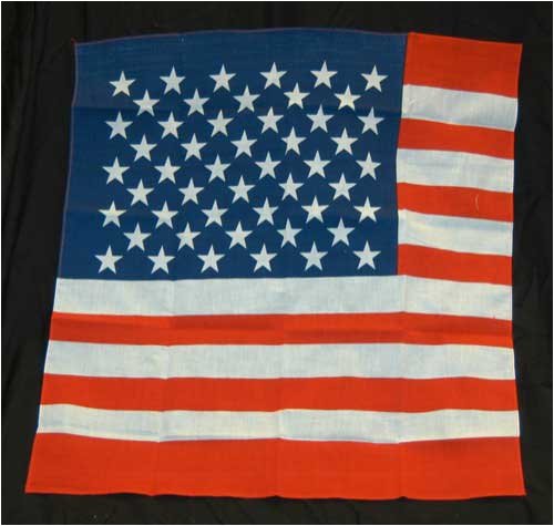 American Flag 20 inch Square USA Bandana