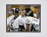 Donovan McNabb and Reggie Brown 2005 Double Matted 8 X 10 Photograph (Unframed)