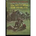 Alfred Hitchcock and The Three Investigators in The Mystery of the Fiery Eye book cover