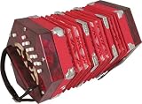 Product details for Musicians Gear 20-Button Concertina, Red