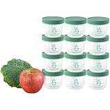 Sage Spoonfuls Big Batch Storage Set, 4 Ounce (Pack of 12)