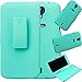 Studio 6.0 HD Case, SOGA® [Holster Combo Series] Slim Hard Armor Case with Kickstand and Swivel Belt Clip for BLU Studio 6.0 HD D650A (NOT Compatible With BLU STUDIO 6.0 LTE) - Teal