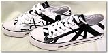 Eddie Van Halen EVH White/Black Combo LOW Top Sneaker Tennis Shoes All Sizes EV028