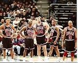 Chicago Bulls Scottie Pippin, Michael Jordan, and Dennis Rodman 8x10 Photo