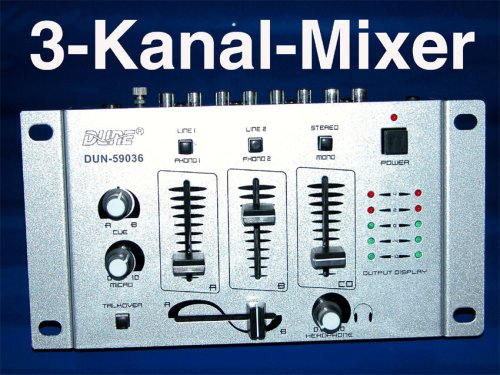 3/2 -Kanal Stereo DJ/PA Mischpult/Mixer