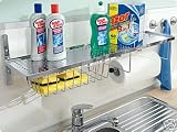 Produkt-Bild: Design-K&uuml;chenregal Sp&uuml;lbeckenregal Stahl seidenmatt
