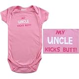 Baby-Says Bodysuit - My Uncle Kicks Butt!