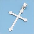 Sterling Silver Pendant - Cross - 27mm Pendant Height