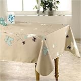 Nappe solea turquoise rectangle 150x240 cm