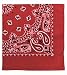 Red Trainmen Paisley Jumbo Bandana 27 x 27