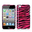 Black and Hot Pink Zebra Hard Snap-on Crystal Skin Case Cover Accessory for Ipod Touch 4th Generation 4g 4 8gb 32gb 64gb