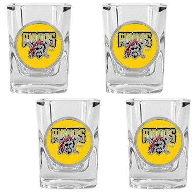 MLB Pittsburgh Pirates Square Shot Glass (Set of 4)