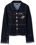 Dereon Girls 2-6x Johann Pleated Jacket,Remix Dark Wash,4