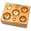 Jewelers Bronze Dapping Block Doming Tool 2" x 2 1/2"