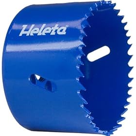 2-5 8 Bi-Metal Hole Saw (HSS-M42 Steel) - Used for Iron, Non-Ferrous Metals, Alloy Steel, Stainless... by Heleta