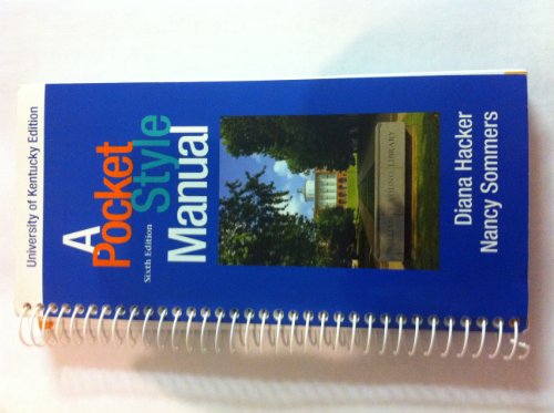 Cp Pocket Style Manual 6e University of Kentucky