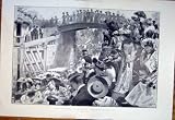 Review Old-print  / BOULTER'S LOCK ASCOT BEGG NARROW BAOT CANAL PRINT 1901