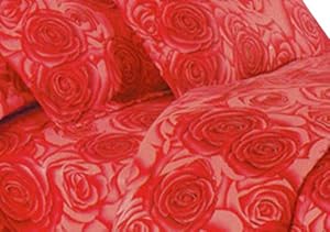 Western Bedding Rose Flower Queen Comforter Twin Quilt Sham Duvet Covers Sets 4pc Ems 5-9 Days Cd010006