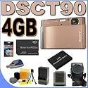 Sony Cyber-shot DSC-T90/T - Digital camera - compact - 12.1 Mpix - optical zoom: 4 x - supported memory: MS Duo, MS PRO Duo - bronze