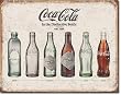 COKE - Bottle Evolution Tin Sign 16"w X 12.5"h