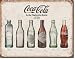 COKE - Bottle Evolution Tin Sign 16"w X 12.5"h
