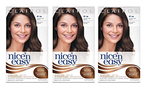 Clairol nice  n easy hair color 120, 4 natural dark bro…