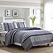 Nautica Adleson Cotton Pieced Quilt, Twin, Blue/Grey