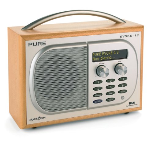 Childrens Toyshop  Electronics : PURE EVOKE-1S (maple) Luxury portable DAB digital & FM radio