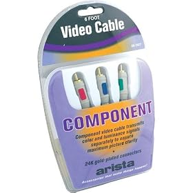 Arista Component Video Cable 6-foot cable by Arista