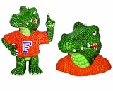 Champion Treasures NCAA Florida Gators 2 Pc. Ceramic Mascot Bust & Figurine Ornament Set