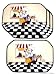 New Set 4 Fat French Chef Quilted Place Mats Placemats