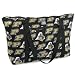 Purdue Tote Bag Deluxe Purdue University with COTTON FABRIC Surface and WATERPROOF LINING