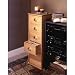 5124vKTdrdL. SL75  Venture Horizon Top Load Media Cabinet   Oak/Black 2362OAK/BL