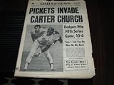 New York Daily News Newspaper (New York Yankees , Billy Martin , Reggie Jackson , Lou Pinella, Oxctober 17 , 1977)