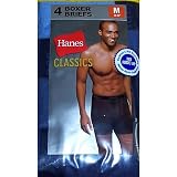 Hanes 4-pk. Classic Blue Boxer Briefs BLUE Md