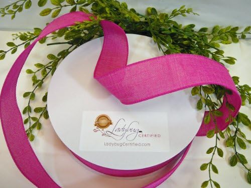 Wired Ribbon, Raspberry Denim Ribbon, 1 1/2 wide, 50 Yards Per Spool