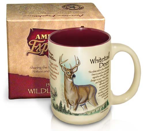 American Expedition Wildlife 18-Ounce Ceramic Mug (Whitetail Deer)