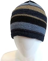 Alpaca Men's Wool Fleeced-Lined Beanie Hat Handmade in Bolivia