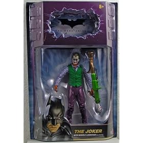  Batman Dark Knight Movie Master Exclusive Deluxe Action Figure Joker with Missile Launcher