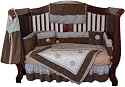 Polka Dot 9 Piece Crib Bedding Set "Mocha Dot" By Taylor Joelle Designs