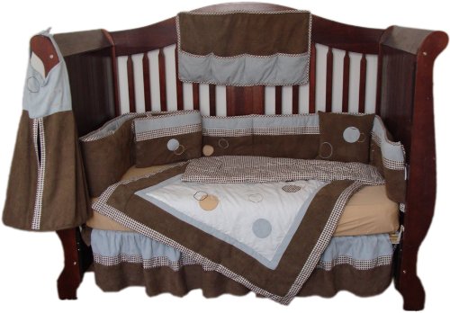 Polka Dot 9 Piece Crib Bedding Set 