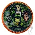 Universal Monsters Halloween Party 7" Dessert Plates 8 pack