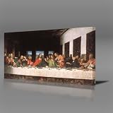 LEANARDO DA VINCI The Last Supper Gallery Framed Canvas Art Poster Print Ready To Hang New